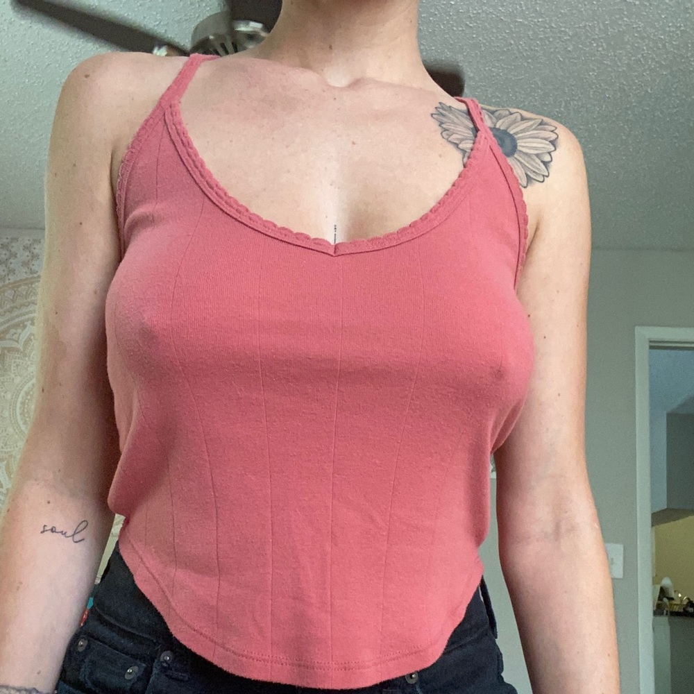 Size M Forever 21 pink tank top